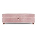 Ver imagem 2 de Recamier Calçadeira Bali 1,40m Suede Rosa Bebe - Inova Decorações