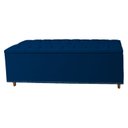 Ver imagem 6 de Kit Cabeceira e Calçadeira com Baú 160 Cm Queen Casal Diana Suede Azul Marinho - Fina Mobília