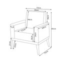 Ver imagem 4 de Kit 2 Poltronas Decorativa Florença Pés em Madeira Maciça Estofado Veludo - Berinjela