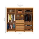 Ver imagem 4 de Guarda-Roupa Monarca 6 Portas Camarú Robel Móveis