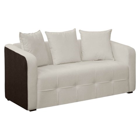 Sofá Orgânico Tokio 3 Lugares 195cm Bouclê Facto:bouclê Bege Marfim