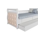 Ver imagem 2 de Multiuso de Quarto Bebê Kit Capitonê Courano P- Berço Maria Bege - Peroba