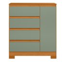 Ver imagem 2 de Cômoda Sapateira Infantil 01 Porta e 04 Gavetas Olímpia