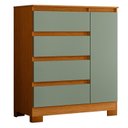 Ver imagem 6 de Cômoda Sapateira Infantil 01 Porta e 04 Gavetas Olímpia