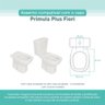 Assento Sanitário Tampa de Vaso Branco Mdf Laqueado Primula Plus para Bacia Fiori - 3