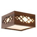 Ver imagem 5 de Luminária Decorativa Madeira Plafon Pipa 30cm:Pau Ferro