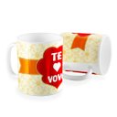 Ver imagem 1 de Caneca Te Amo Vovó Floral Laranja