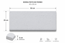 Ver imagem 5 de Borda Cimentícia Atérmica para Piscina Peito de Pombo 50x25 cm Branca