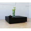 Ver imagem 2 de Mesa de Centro 60x60cm  Quadrada MDF Preto Fosco Laqueado Sala Casa Nova Decoração Aura