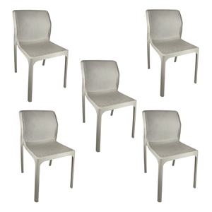 Cadeira Laryssa Nude - Kit com 5