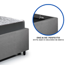 Ver imagem 7 de Bicama Box Solteiro 88x188 Suede com Dois Colchões de Espuma Dual Firm Ecoflex