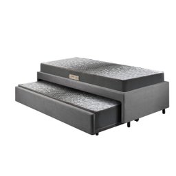 Bicama Box Solteiro 88x188 Suede com Dois Colchões de Espuma Dual Firm Ecoflex - 9
