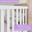 Ver mais imagens de Berço Mini Cama 3 em 1 com Regulagem de Altura Rústico/Branco Sonho Encantado
