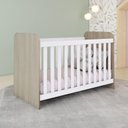 Ver imagem 6 de Berço Mini Cama 3 em 1 com Regulagem de Altura Rústico/Branco Sonho Encantado