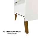 Ver imagem 6 de Jogo 2 Mesas de Canto Apoio Lateral Moderna Criado Organizador Branco Madeira C/ Gavetas Corrediças