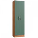 Ver imagem 2 de Armário Multiuso Milano 2 Portas 5 Prateleiras Freijó/Oliva - Irm Móveis