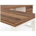 Ver imagem 6 de Mesa em L Pé Quadro (Mesa 1,70m + Mesa Auxiliar) c/ Gavetas Workstart - Nogal Sevilha/Champanhe