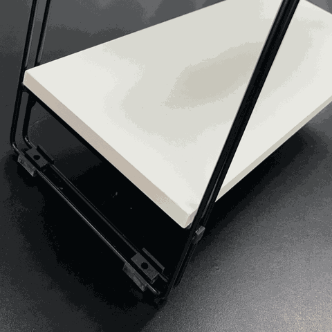 Nicho Prateleira 20 Cm X 49 Cm - Super Luxo C/suporte Preto