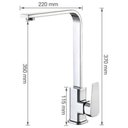 Ver imagem 4 de Torneira Monocomando Cozinha Cromado De Metal Inox