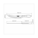 Ver imagem 3 de Faca para Carne Tramontina Inox Polywood 8" Castanho