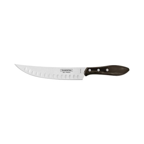 Faca para Carne Tramontina Inox Polywood 8" Castanho