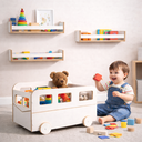 Ver imagem 4 de Kit 3 Prateleiras Infantil MDF + Suportes, Buchas e Parafusos | Fácil Instalação | Quarto Infantil D