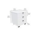 Ver imagem 4 de Gaveteiro 3 Gavetas Dumbo Linha Minimal