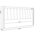 Ver imagem 5 de Cabeceira Cama Box King Estofada com Led 195cm Moan P05 Couríssimo Whisky Bouclê Cru - Lyam Decor
