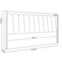 Ver imagem 2 de Cabeceira Cama Box King Estofada com LED 195cm Moan P05 Couríssimo Whisky Bouclê Cru - Lyam Decor