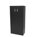 Ver imagem 1 de Conjunto Mesa Pedestal e Armário Alto Escritório Netmobil - Preto