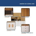Ver imagem 5 de Armário de Cozinha Onix 10 Portas 3 Gavetas MDF-MDP 200cm Valdemóveis