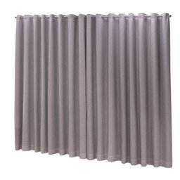 Cortina Blackout com linho 8,00x2,70 Para TRILHO SUÍÇO:Cinza - 1
