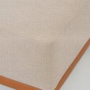 Ver mais imagens de Sofá 2 Lugares e 2 Puffs em Linho Boreal com Mola Ensacada CabeCasa MadeiraOriginals