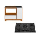 Ver imagem 1 de Kit Balcão Notável 3050 com Cooktop 5 Bocas Itatiaia Essencial Automático