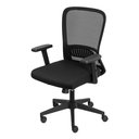 Ver imagem 1 de Cadeira de Escritório Nr-17 Presidente Giratória Vanguard Preta Tela Soft Touch Base Relax Rodí