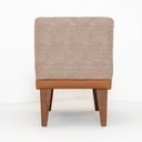 Ver imagem 6 de Sofá 2 Lugares e 2 Puffs em Linho Boreal com Mola Ensacada CabeCasa MadeiraOriginals