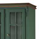 Ver imagem 3 de Cristaleira Arca e Oratório 6 Portas 2 Gavetas Manchester 2058 - Verde Musgo/imbuia Glazer