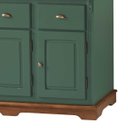 Ver imagem 5 de Cristaleira Arca e Oratório 6 Portas 2 Gavetas Manchester 2058 - Verde Musgo/imbuia Glazer