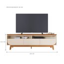 Ver imagem 3 de Bancada para TV Theo 75 Polegadas Cinamomo Off White