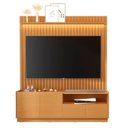 Ver imagem 4 de Rack com Painel para TV até 75 Polegadas Ripado com Iluminação 100% MDF 219cmx187cm Vitoria Regia Yescasa Nature