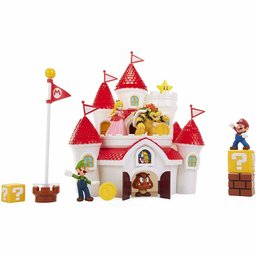 Conjunto Figuras e Cenário - Super Mario - Castelo da Princesa - Reino Cogumelo - Candide - 2