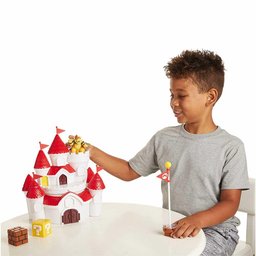 Conjunto Figuras e Cenário - Super Mario - Castelo da Princesa - Reino Cogumelo - Candide - 5