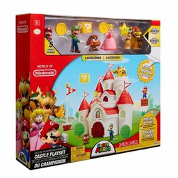 Conjunto Figuras e Cenário - Super Mario - Castelo da Princesa - Reino Cogumelo - Candide - 6