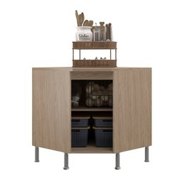 Balcão Modulado De Canto Com Tampo Fidelitá Paris 75cm 1 Porta - 2