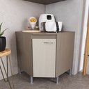 Ver imagem 1 de Balcão Modulado de Canto com Tampo Fidelitá Paris 75cm 1 Porta