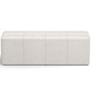 Ver imagem 3 de Puff Decorativo Living Sala de Estar 195 cm Roma W01 Linho Champagne - Lyam Lyam Decor