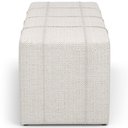Ver imagem 7 de Puff Decorativo Living Sala de Estar 195 cm Roma W01 Linho Champagne - Lyam Lyam Decor
