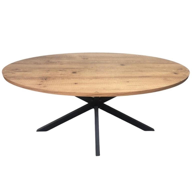Mesa Estilo Industrial - Modelo Oval - 180x100cm