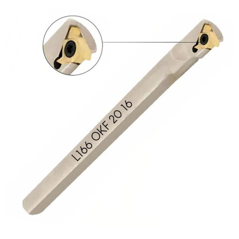Suporte Rosqueamento Esquerdo Ø 20mm - L166 Okf 20 16 - Rt16