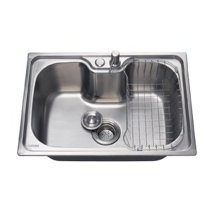 Cuba para cozinha gourmet pia aço inox com acessórios Borari 304 pingoo.casa